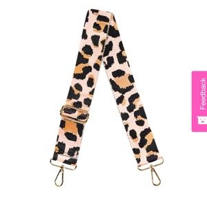 New Rose Gold Leopard Crossbody Strap